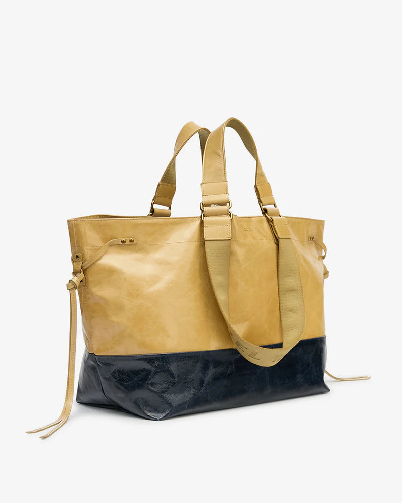 Sac Isabel Marant Wardy Beige/Marine | Podiums Nancy