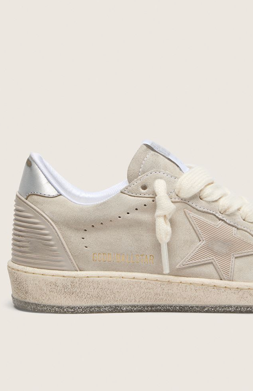 Sneakers Golden Goose Ballstar Grey Silver - PODIUMS NANCY