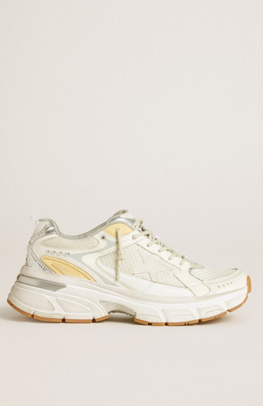 Sneakers Golden Goose Lightstar White Gold - PODIUMS NANCY