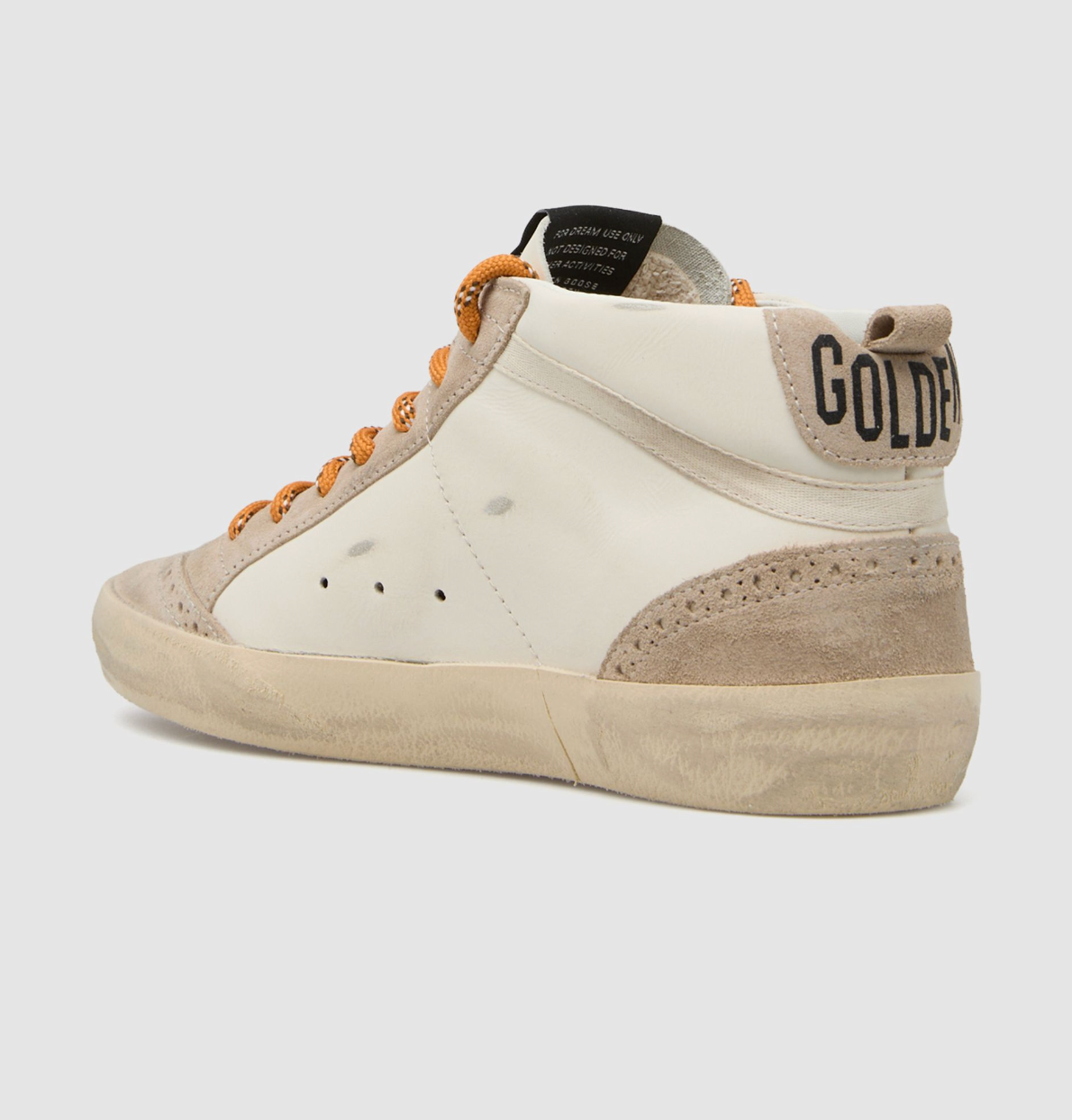 Sneakers Golden Goose Mid Star Suede Beige Silver