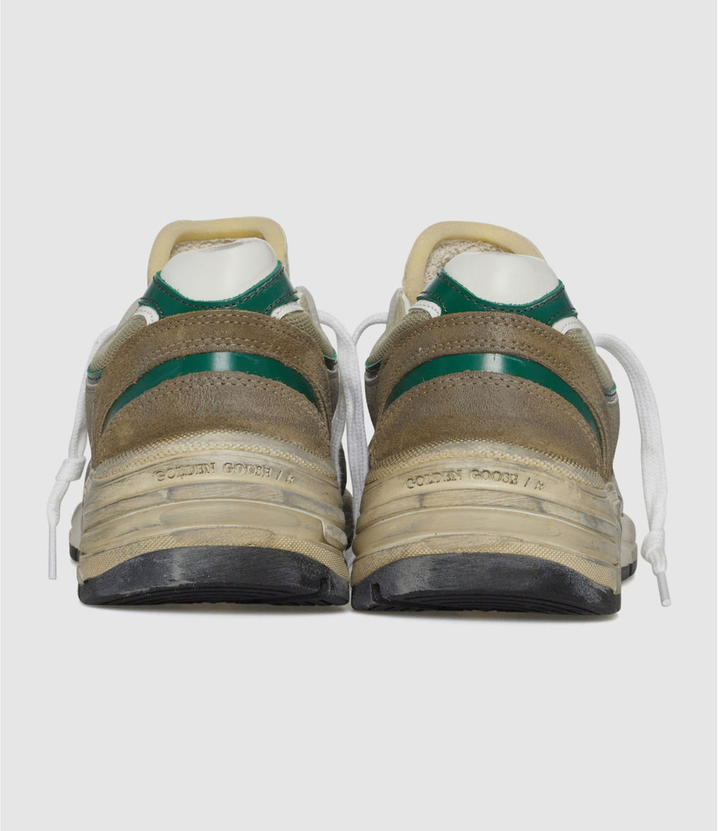 Sneakers Golden Goose Running Dad Taupe Green - PODIUMS NANCY
