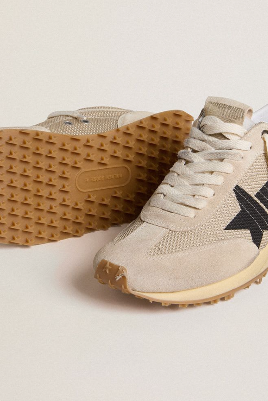 Sneakers Golden Goose Running Marathon Beige Black - PODIUMS NANCY