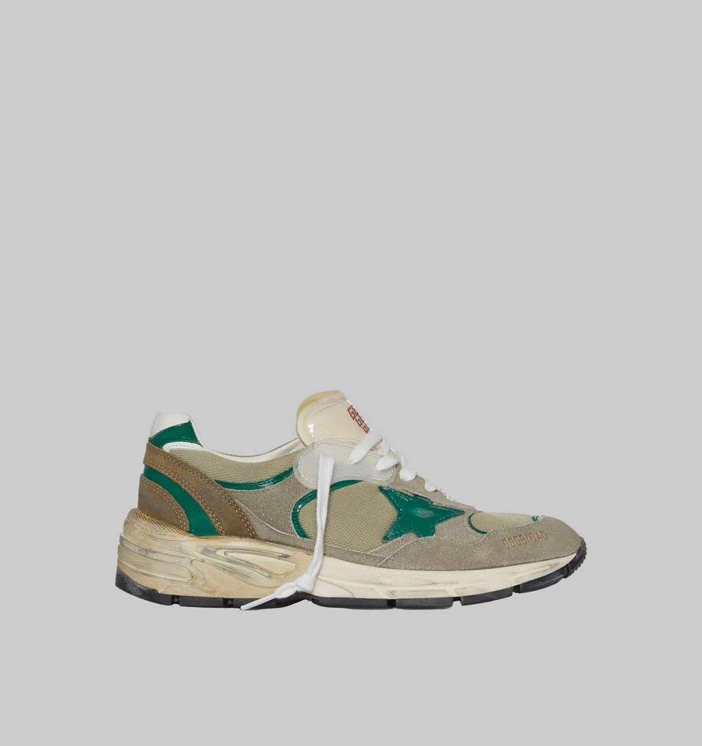 Sneakers Golden Goose Running Dad Taupe Green