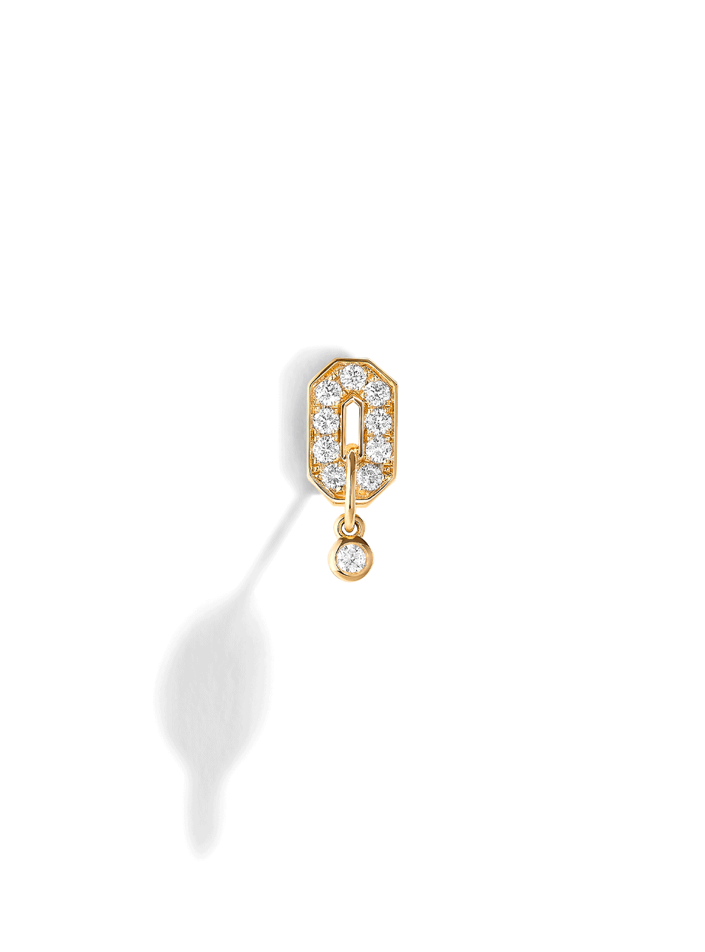 Boucle d'oreilles Statement Mini My Way Or Jaune & Diamants