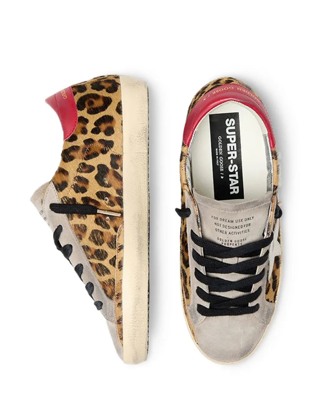 Sneakers Golden Goose Super Star Leopard White Red - PODIUMS NANCY