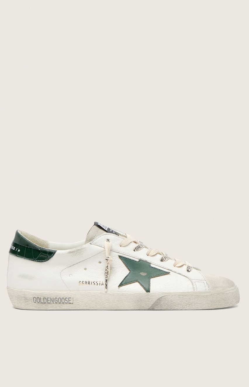 Sneakers Golden Goose Super Star Nappa White Green