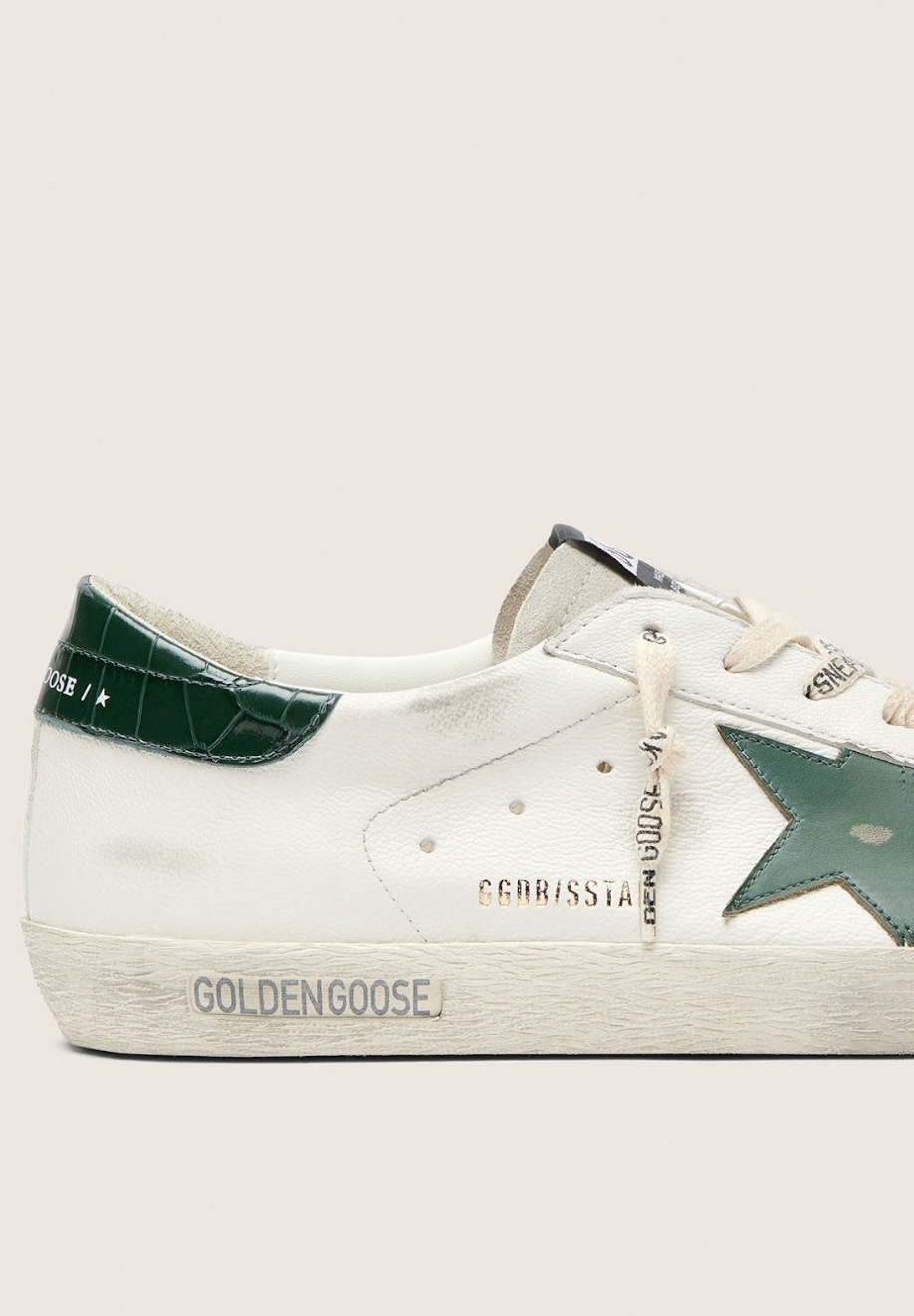 Sneakers Golden Goose Super Star Nappa White Green