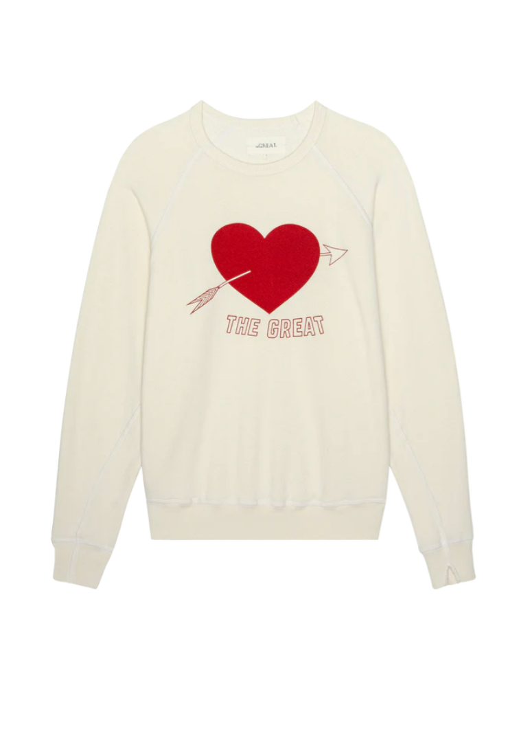 Sweatshirt TheGreat. College Heart Graphic | Podiums Nancy