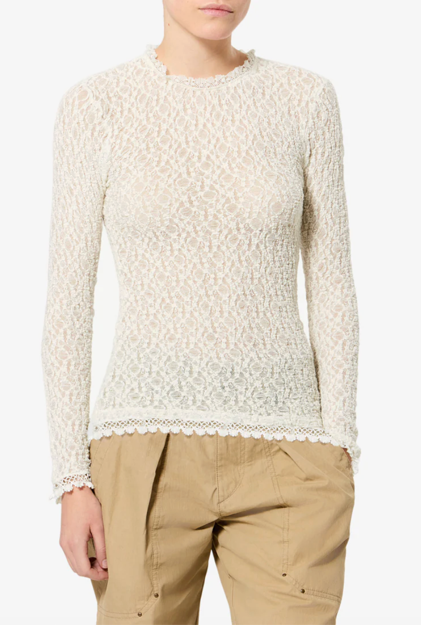 Top Isabel Marant Brany White