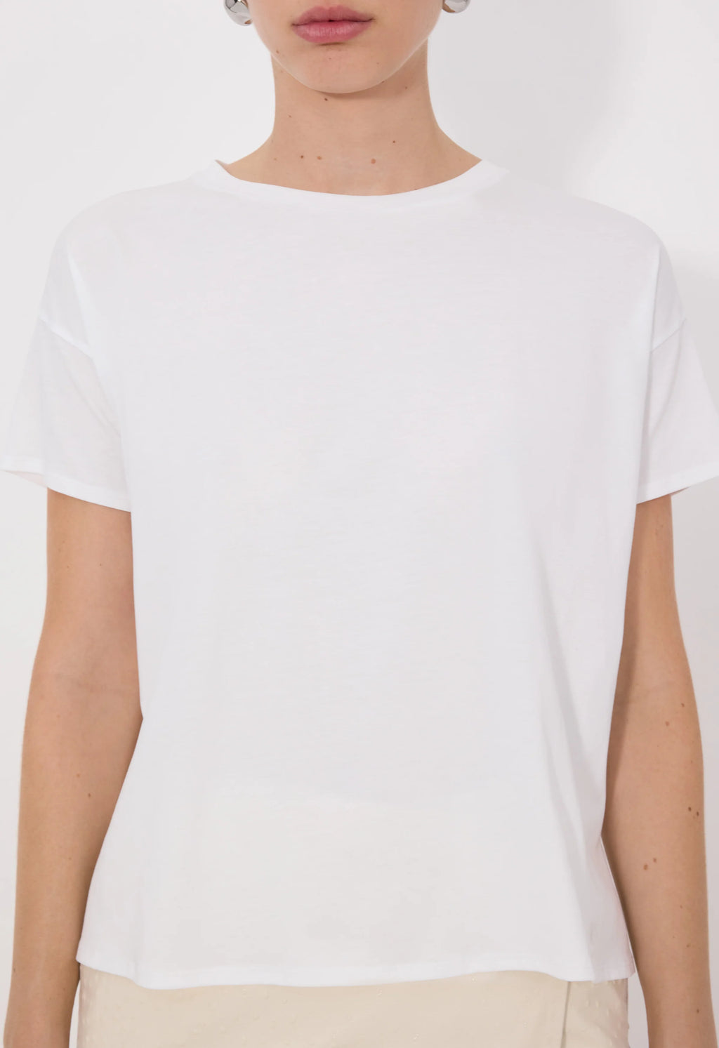 T-Shirt Loulou De Saison Basiluzzo Blanc | Podiums Nancy