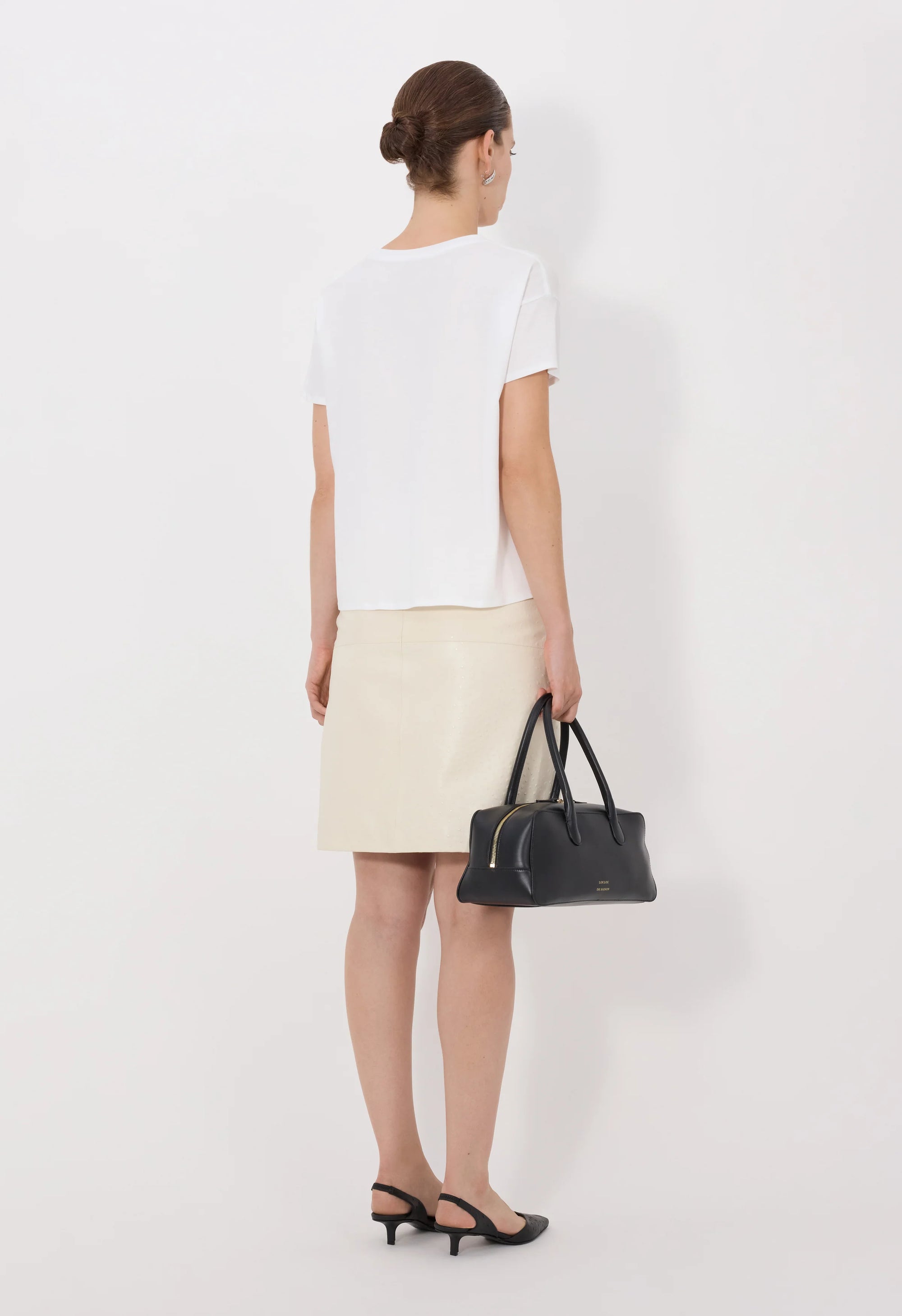 T-Shirt Loulou De Saison Basiluzzo Blanc | Podiums Nancy