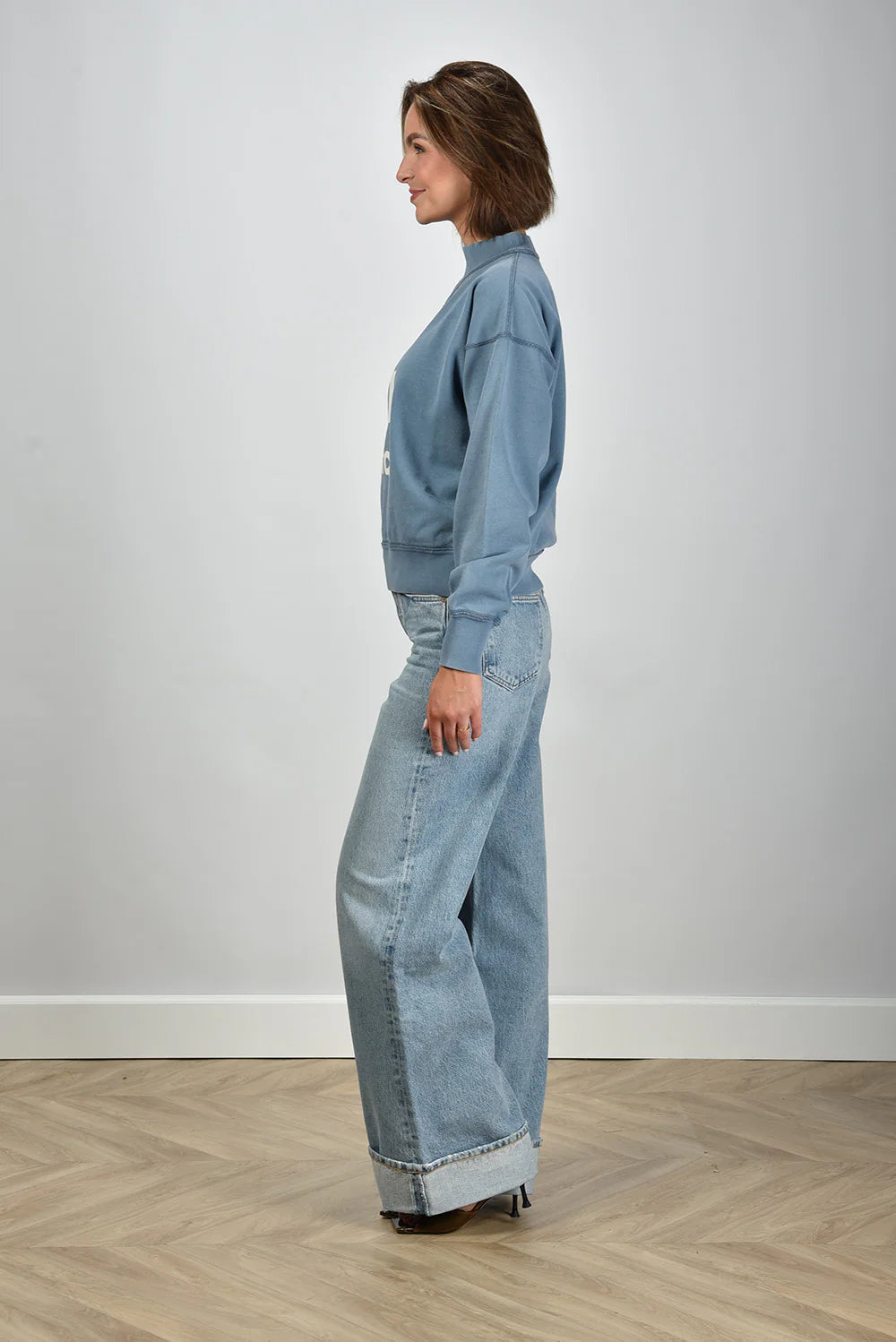 Pull Moby slate blue/ecru