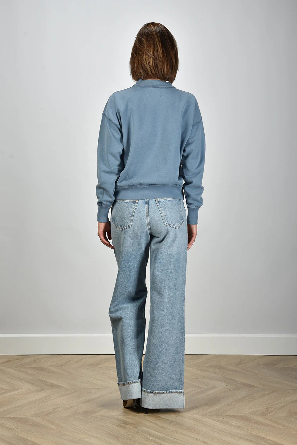 Pull Moby slate blue/ecru