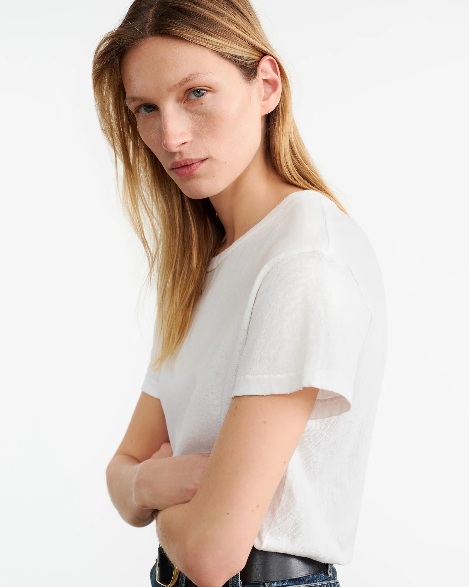 T-shirt Nili Lotan Brady Blanc
