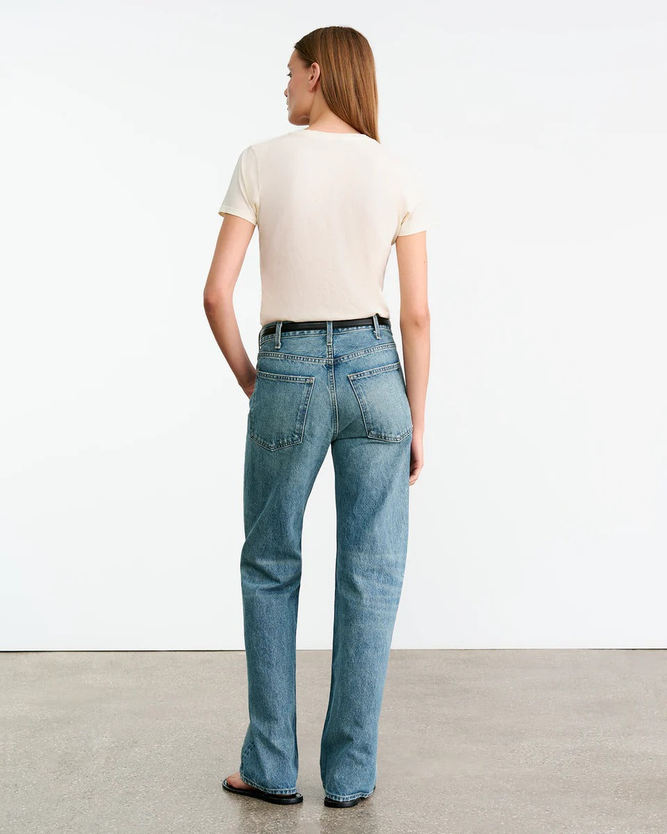 T-shirt Nili Lotan Carol Vneck Blanc | Podiums Nancy