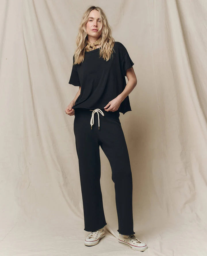T-shirt TheGreat. Crop Almost Noir | Podiums Nancy