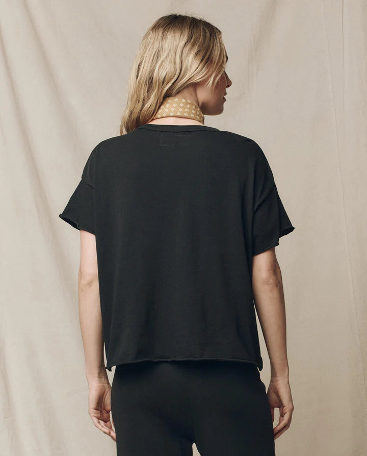 T-shirt TheGreat. Crop Almost Noir | Podiums Nancy