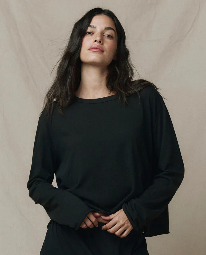 T-Shirt TheGreat. Long Sleeve Crop | Podiums Nancy