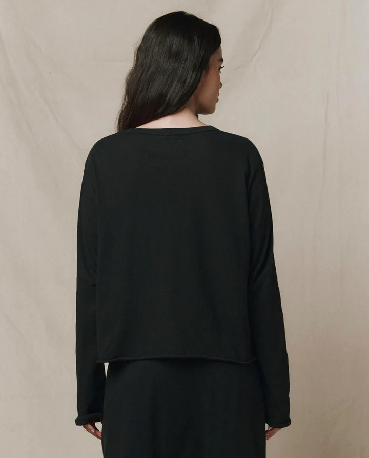 T-Shirt TheGreat. Long Sleeve Crop | Podiums Nancy