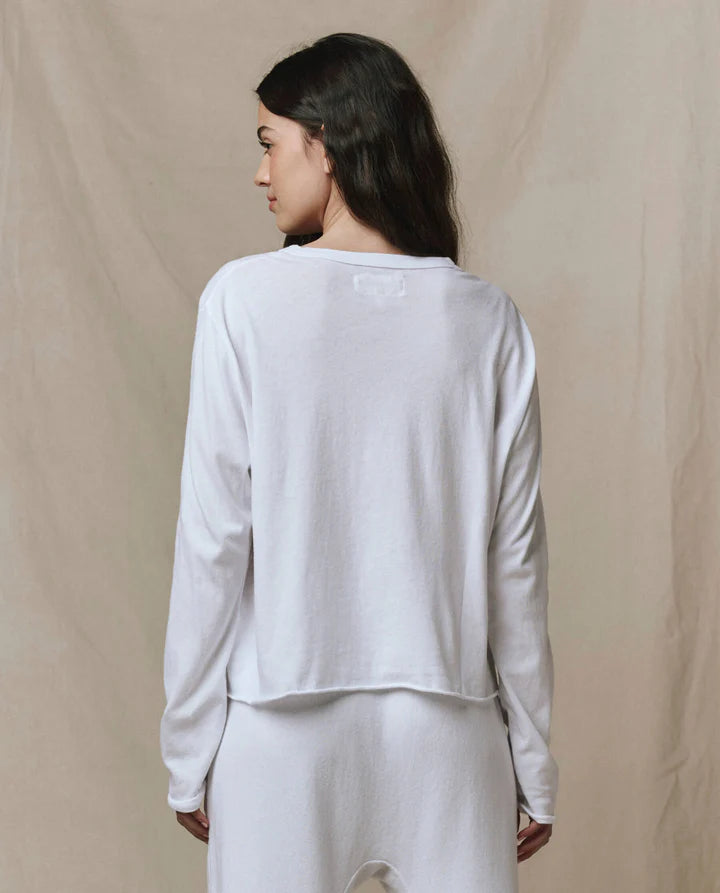 T-Shirt TheGreat. Long Sleeve Crop | Podiums Nancy