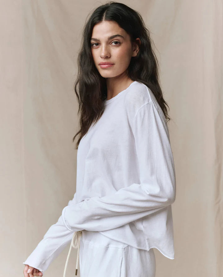 T-Shirt TheGreat. Long Sleeve Crop | Podiums Nancy
