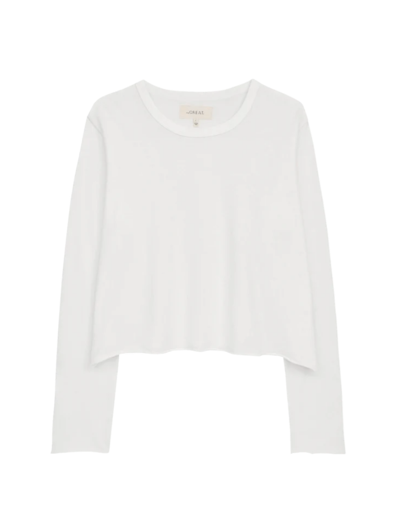 T-Shirt TheGreat. Long Sleeve Crop | Podiums Nancy