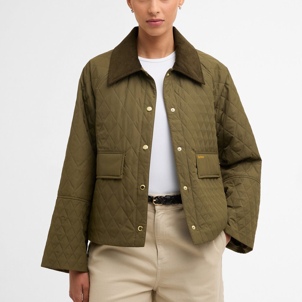 veste Barbour Kirby Quilted Ivy Green - PODIUMS NANCY