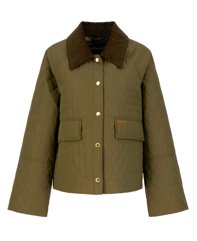 veste Barbour Kirby Quilted Ivy Green - PODIUMS NANCY