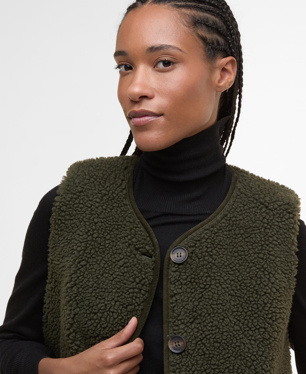 Gilet Barbour Luciana Fleece Olive | Podiums Nancy