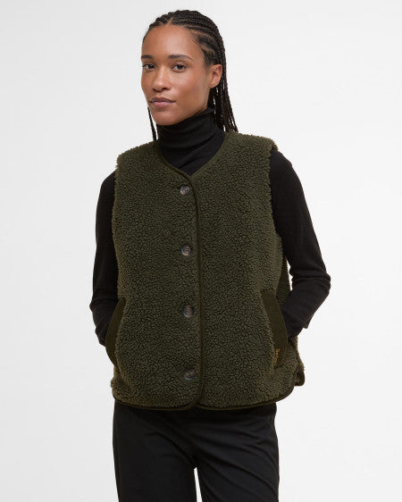 Gilet Barbour Luciana Fleece Olive | Podiums Nancy