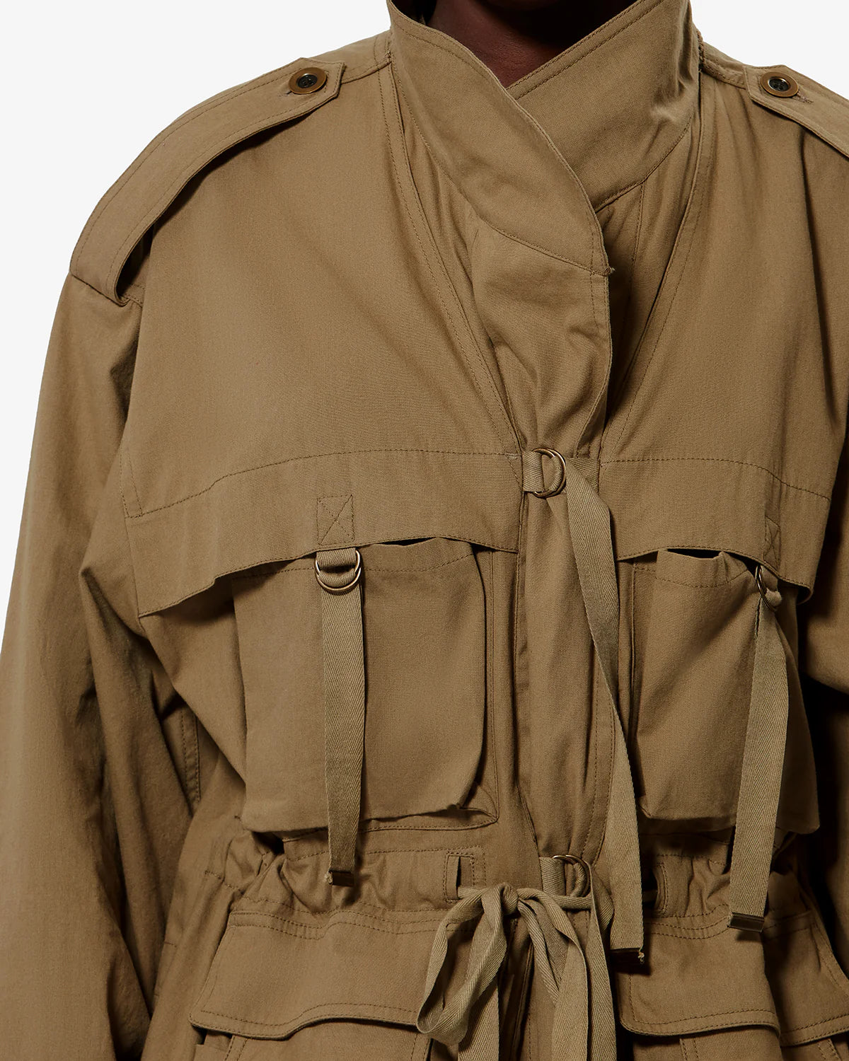 Veste Isabel Marant Beriza Kaki | Podiums Nancy