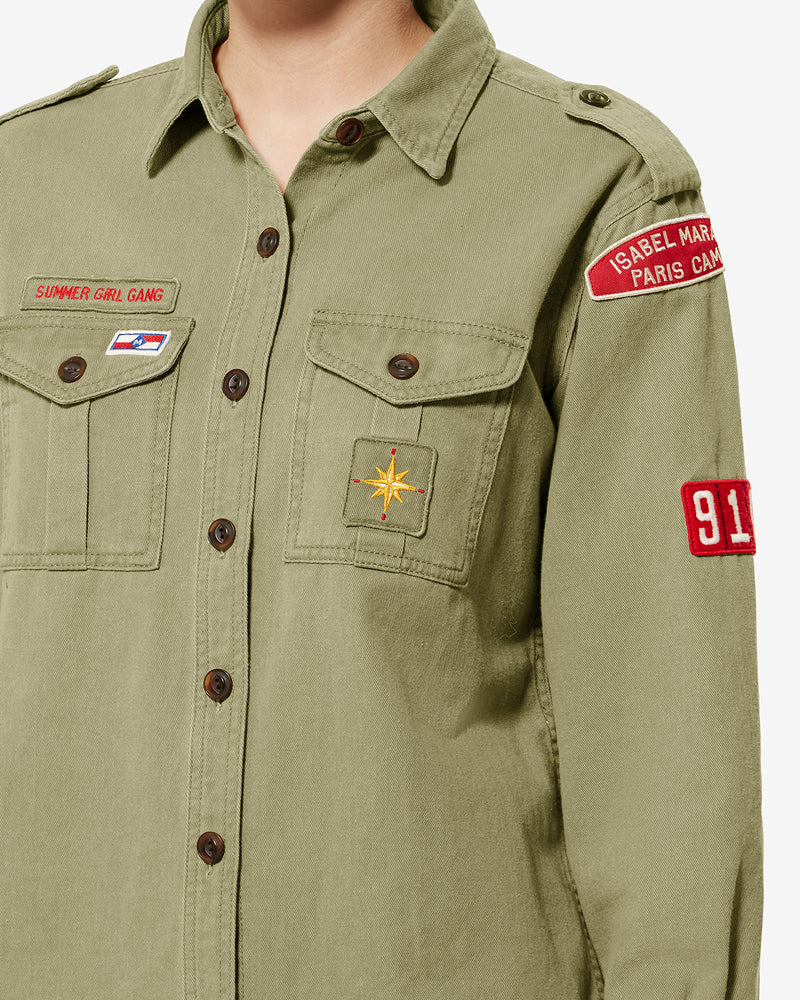 Chemise Isabel Marant Umberta Khaki | Podiums Nancy