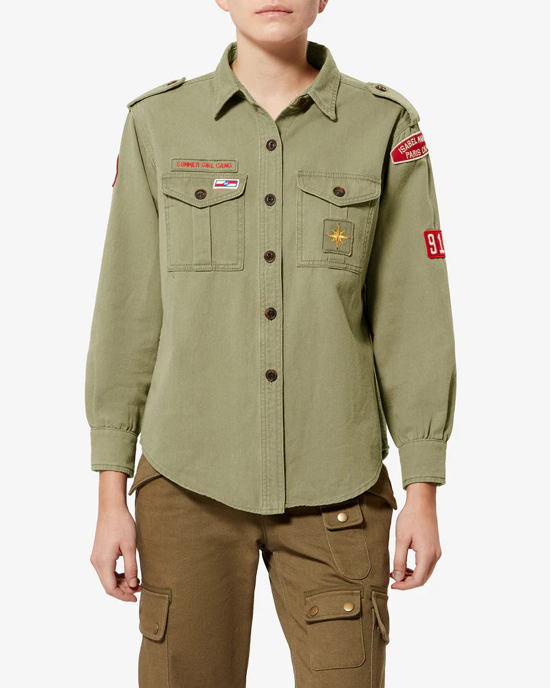 Chemise Isabel Marant Umberta Khaki | Podiums Nancy