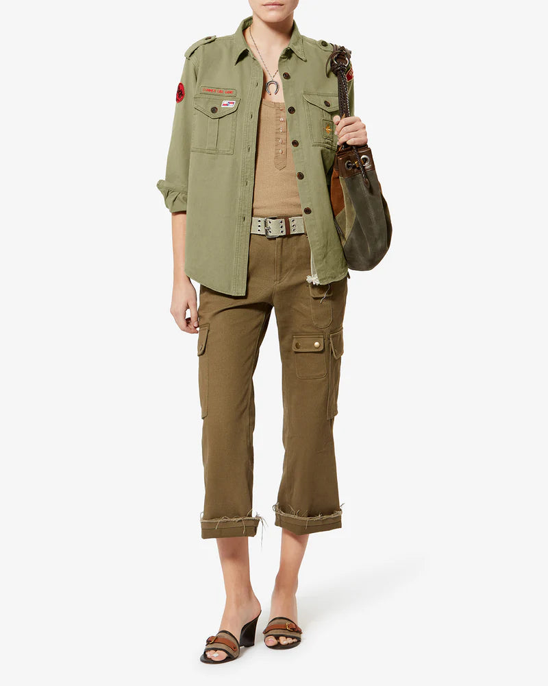 Chemise Isabel Marant Umberta Khaki | Podiums Nancy