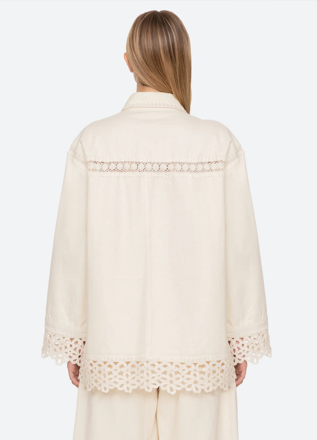 Veste Sea NY Stasia Denim Cream | Podiums Nancy