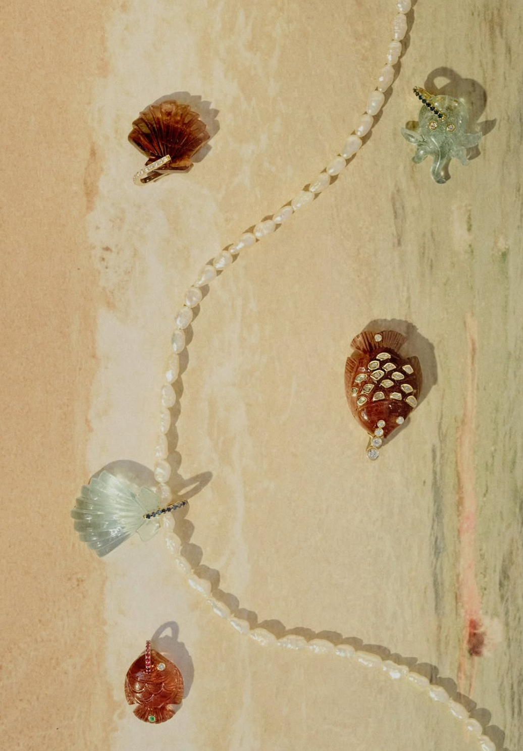 Pendentif Violette Joaillerie Poulpe Aigue Marine