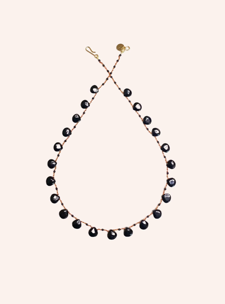 COLLIER WHITNEY SPINELLE NOIR