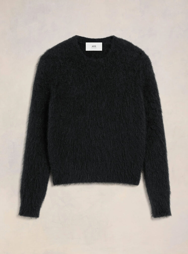 PULL ALPAGA MOHAIR NOIR