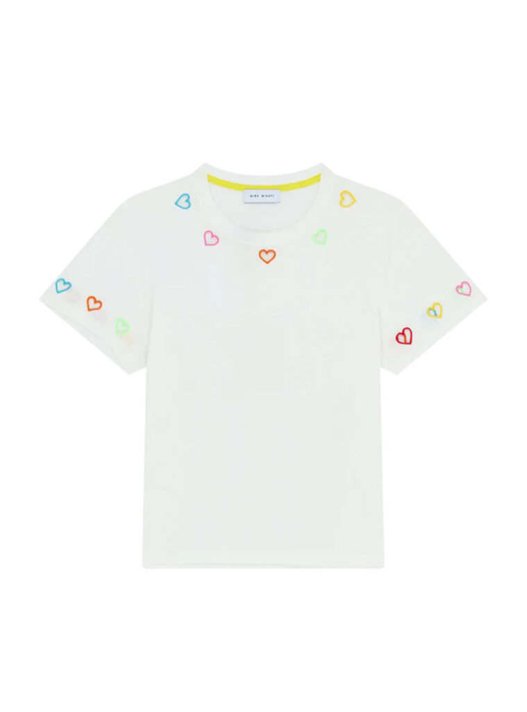 HEART TEE SHIRT WHITE