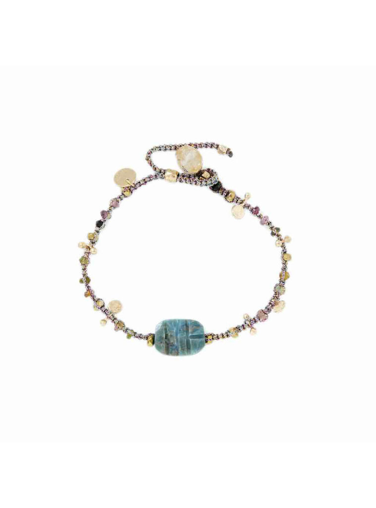 BRACELET-KASHA-SCARABEE-TURQUOISE