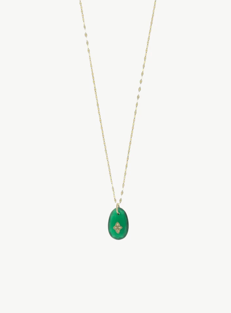 COLLIER GAÏA N°1 GREEN ONYX