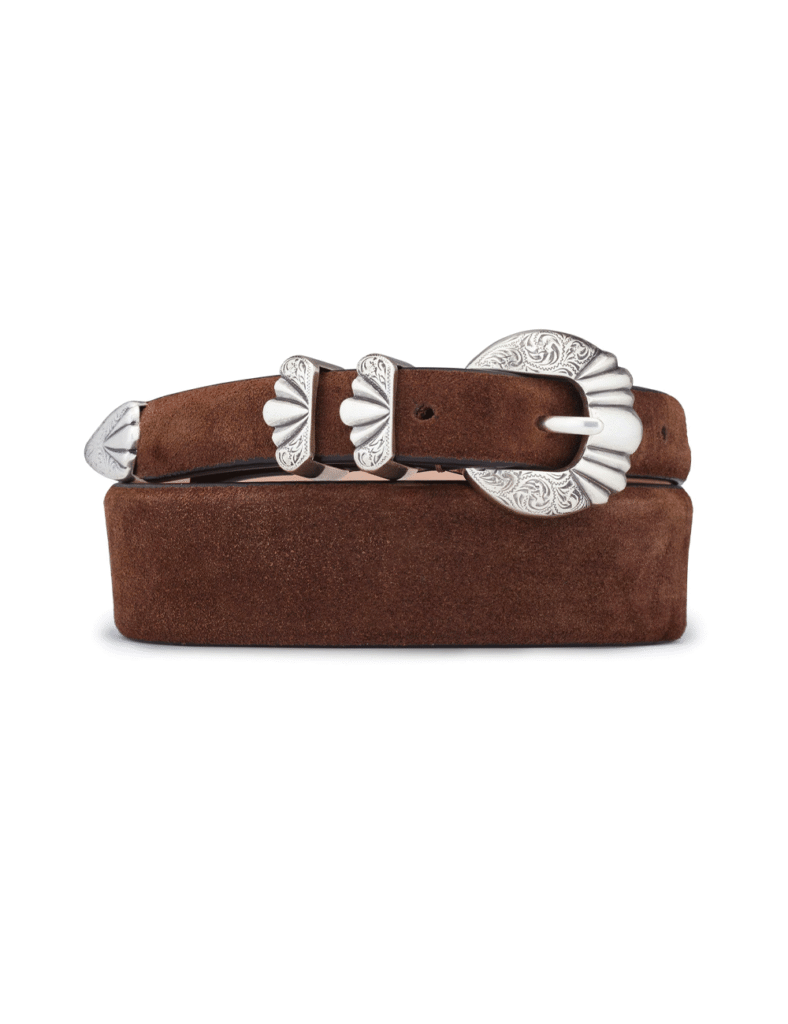 CEINTURE VERSAILLES DAIM MARRON
