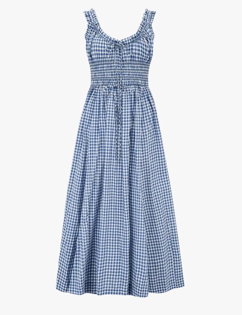 ROBE EMMARETTA BLEU GINGHAM