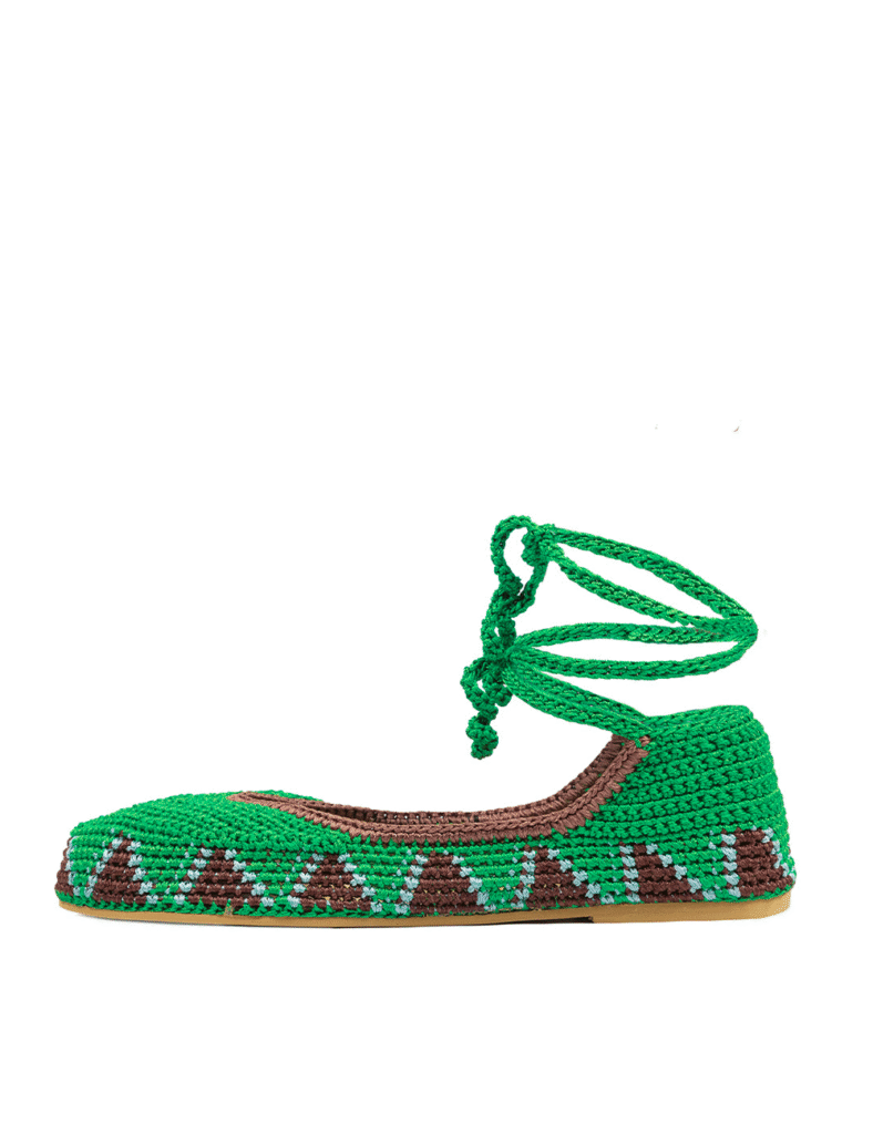 BALLERINES BASILIQUE VERT
