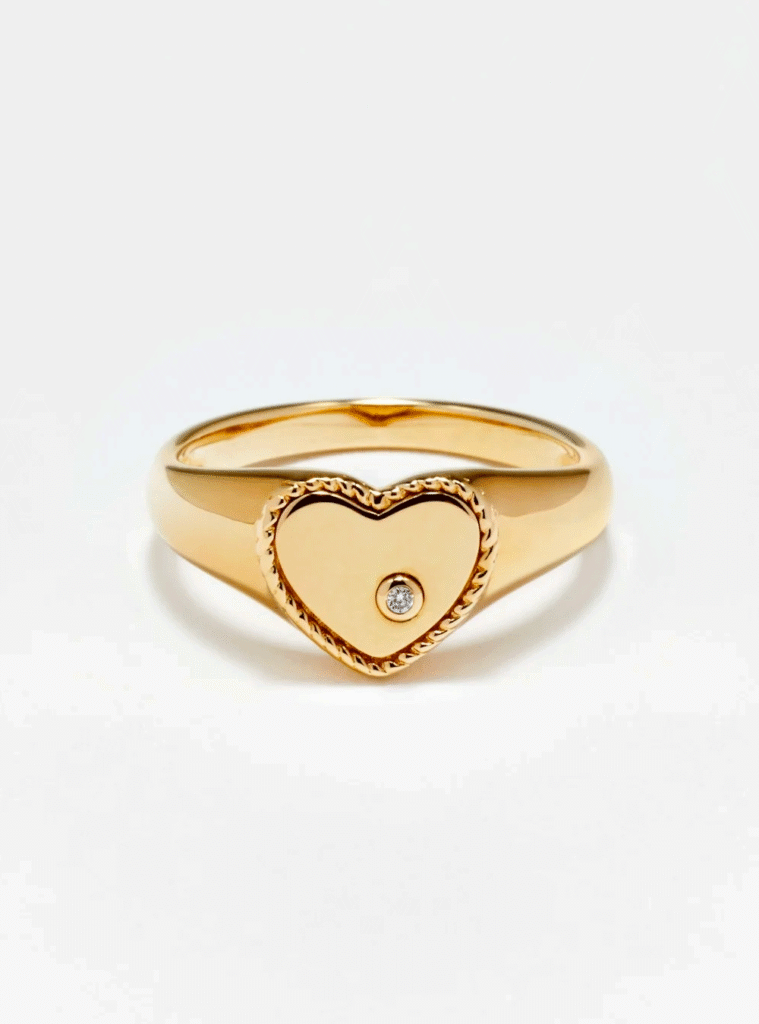 BABY CHEVALIERE COEUR OR JAUNE